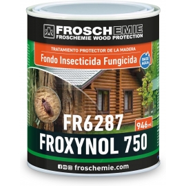 FROXYNOL 750 Fondo Impregnante Protector Preventivo para Madera contra Insectos, Carcoma y Hongos 1L